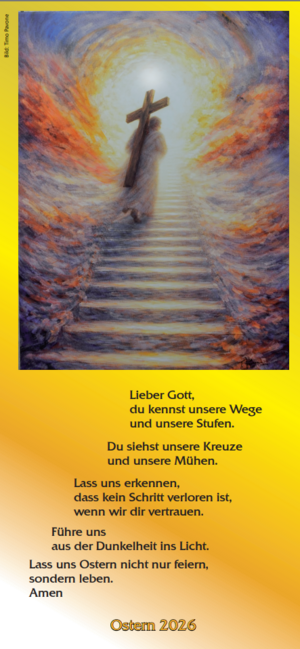 Bild: Timo Pavone : „Der Weg des Kreuzes zur Heimkehr ins Licht"©2026 beim Künstler