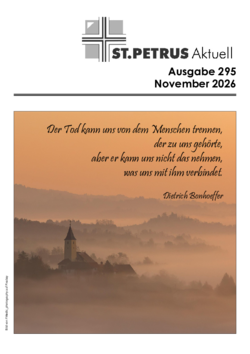 St. Petrus Aktuell - Ausgabe November 2026 St. Petrus Aktuell - Ausgabe November 2026